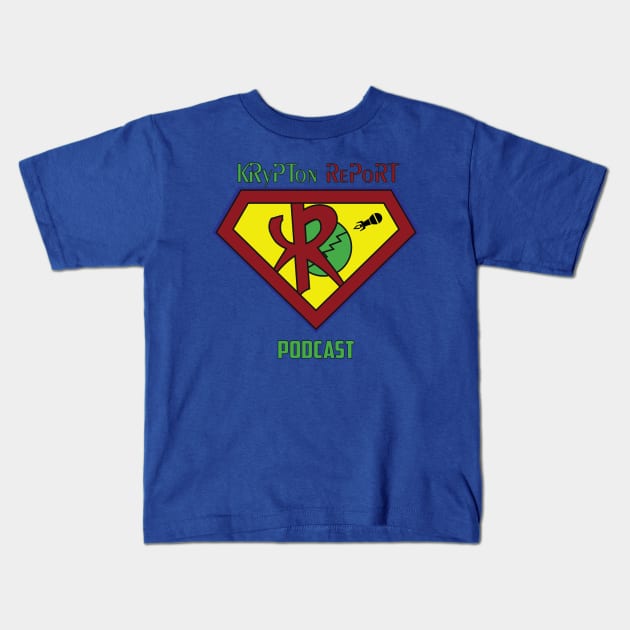Clear Logo Kids T-Shirt by Krypton Report Podcast 